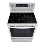 Estufa eléctrica InstaView™ LG | 6.3 pies cúbicos | Horno de convección | Wi-Fi inteligente con Air Fry | 5 quemadores | Acero inoxidable