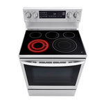 Estufa eléctrica InstaView™ LG | 6.3 pies cúbicos | Horno de convección | Wi-Fi inteligente con Air Fry | 5 quemadores | Acero inoxidable