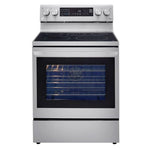Estufa eléctrica InstaView™ LG | 6.3 pies cúbicos | Horno de convección | Wi-Fi inteligente con Air Fry | 5 quemadores | Acero inoxidable