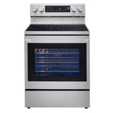 Estufa eléctrica InstaView™ LG | 6.3 pies cúbicos | Horno de convección | Wi-Fi inteligente con Air Fry | 5 quemadores | Acero inoxidable