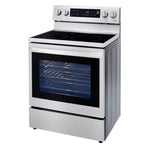 Estufa eléctrica InstaView™ LG | 6.3 pies cúbicos | Horno de convección | Wi-Fi inteligente con Air Fry | 5 quemadores | Acero inoxidable