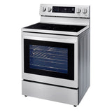 Estufa eléctrica InstaView™ LG | 6.3 pies cúbicos | Horno de convección | Wi-Fi inteligente con Air Fry | 5 quemadores | Acero inoxidable