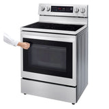Estufa eléctrica InstaView™ LG | 6.3 pies cúbicos | Horno de convección | Wi-Fi inteligente con Air Fry | 5 quemadores | Acero inoxidable
