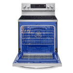 Estufa eléctrica InstaView™ LG | 6.3 pies cúbicos | Horno de convección | Wi-Fi inteligente con Air Fry | 5 quemadores | Acero inoxidable