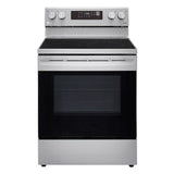 Estufa Eléctrica LG LREL6323S l 6.3P? de convección con ventilador habilitada para Wi-Fi inteligente con Air Fry y EasyClean®