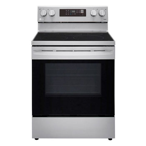 Estufa Eléctrica LG LREL6323S l 6.3P? de convección con ventilador habilitada para Wi-Fi inteligente con Air Fry y EasyClean®