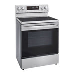 Estufa Eléctrica LG LREL6323S l 6.3P? de convección con ventilador habilitada para Wi-Fi inteligente con Air Fry y EasyClean®