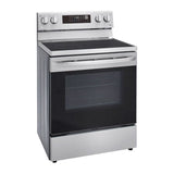 Estufa Eléctrica LG LREL6323S l 6.3P? de convección con ventilador habilitada para Wi-Fi inteligente con Air Fry y EasyClean®