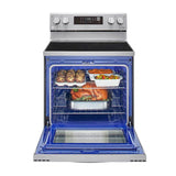 Estufa Eléctrica LG LREL6323S l 6.3P? de convección con ventilador habilitada para Wi-Fi inteligente con Air Fry y EasyClean®