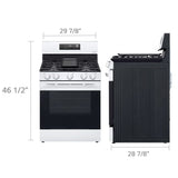 Estufa a gas de convección LG | Wi-Fi inteligente | 5.8 pies cúbicos con Air Fry y EasyClean® | 5 Quemadores | Ventilador en el horno | Acero inoxidable