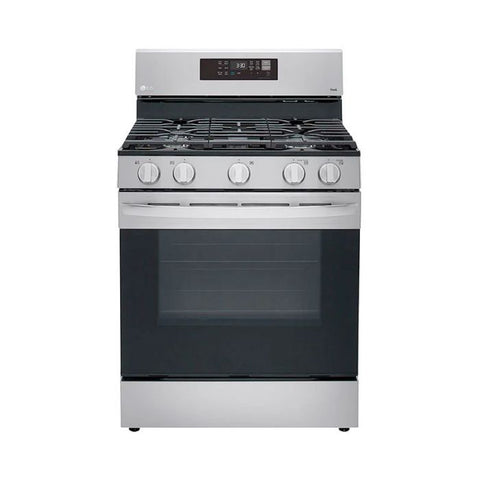 Estufa a gas de convección LG | Wi-Fi inteligente | 5.8 pies cúbicos con Air Fry y EasyClean® | 5 Quemadores | Ventilador en el horno | Acero inoxidable