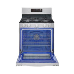 Estufa a gas de convección LG | Wi-Fi inteligente | 5.8 pies cúbicos con Air Fry y EasyClean® | 5 Quemadores | Ventilador en el horno | Acero inoxidable