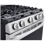 Estufa a gas de convección LG | Wi-Fi inteligente | 5.8 pies cúbicos con Air Fry y EasyClean® | 5 Quemadores | Ventilador en el horno | Acero inoxidable