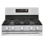 Estufa a gas de convección LG | Wi-Fi inteligente | 5.8 pies cúbicos con Air Fry y EasyClean® | 5 Quemadores | Ventilador en el horno | Acero inoxidable
