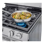 Estufa a gas de convección LG | Wi-Fi inteligente | 5.8 pies cúbicos con Air Fry y EasyClean® | 5 Quemadores | Ventilador en el horno | Acero inoxidable