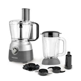 Black & Decker 2-EN-1 | Procesador de Alimentos y Licuadora | Model: FP5501 | Licuadora 600 watts de potencia | Recipiente de procesamiento de 10 tazas Jarra licuadora de vidrio de 1 5 L 2 velocidades pulso