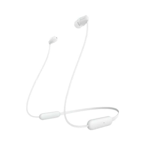 Sony WI-C200 Audifonos In Ear Inalambricos con Bluetooth 15 Horas de Reproduccion opcion Manos Libres Voice Assistant Smart Blanco