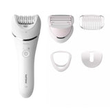 Phillips Epilator Series 8000 Wet & Dry epilator BRE710/00 DEPILADORA DE MUJER CON 4 ACCESORIOS ESTUCHE ACCESORIO PARA ESTIRAR LA PIEL CABEZAL DE AFEITADO