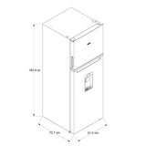 Whirlpool | Refrigerador Top Mount | 395 L / 14 p³ | con tecnología Xpert Energy Saver | Gris