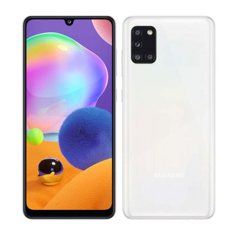 SAMSUNG (SMA315GZWKGTO) GALAXY A31 | One UI 2 0 Octa core2x2 0 6x1 7 GHz | 4GB RAM 128GB EXP | CAM 48 8 5 5MP F1 2 20MP | Huella digital FHD Pantalla 6.4¨ | bat 5000mAh | Blanco