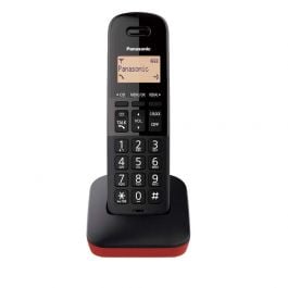 TELÉFONO INALÁMBRICO DECT PANASONIC | LCD 1.4" | BLOQUEO DE LLAMADAS | CALLER ID | ROJO