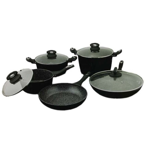 Westinghouse (WCCS002209AMBG) | JUEGO DE OLLAS | 9PCS | Negro