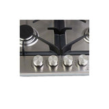 DRIJA ESTUFA Empotrable | 60CM A GAS | ACERO INOXIDABLE | 4 QUEMADORES | 4 VÁLVULAS DE SEGURIDAD | PERILLAS DE ACERO PARRILLAS | DE HIERRO COLADO | Encendido Eléctrico | VOLTAJE 110V 240V