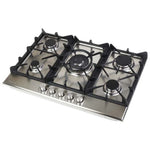 DRIJA ESTUFA | 86CM A GAS | VITRO 5 QUEMADORES| VALVULAS DE SEGURIDAD | PERILLAS DE ACERO PARRILLA DE HIERRO | COLADO ENCENDIDO ELECTRICO | VOLTAJE 110V 240V