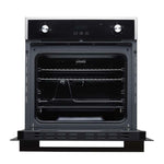 DRIJA | HORNO GAS | GRILL 60 CM | CAP 72 LITROS | ACERO MULTIFUNCIONAL CON 4 FUNCIONES DE CAL | CONTROL ELECTRÓNICO Y MECÁNICO | TEMPORIZADOR | NEGRO