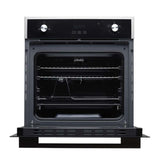 DRIJA | HORNO GAS | GRILL 60 CM | CAP 72 LITROS | ACERO MULTIFUNCIONAL CON 4 FUNCIONES DE CAL | CONTROL ELECTRÓNICO Y MECÁNICO | TEMPORIZADOR | NEGRO