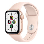 Apple Watch SE GPS 44mm Gold Aluminum Case with Pink Sand Sport Band