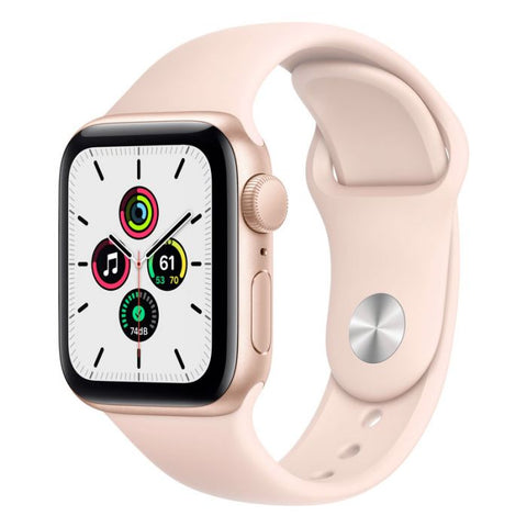 Apple Watch SE GPS 44mm Gold Aluminum Case with Pink Sand Sport Band