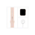 Apple Watch SE GPS 44mm Gold Aluminum Case with Pink Sand Sport Band