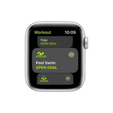 Apple Watch | SE GPS | 44mm | Aluminum Case with White Sport Band | Plata