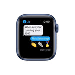 Apple Watch S6 GPS 40mm Blue Aluminum Case with Deep Navy Sport Band