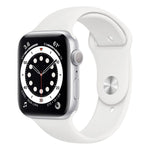 Apple Watch S6 GPS 40mm Silver Aluminum Case with White Sport Band
