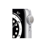 Apple Watch S6 GPS 40mm Silver Aluminum Case with White Sport Band