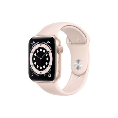 Apple Watch S6 | GPS | 44mm | Oro Aluminum Case with Rosado Sand Sport Band | Rosado