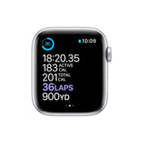 Apple Watch S6 GPS 44mm Silver Aluminum Case with White Sport Band