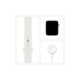 Apple Watch S6 GPS 44mm Silver Aluminum Case with White Sport Band