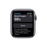 Apple Watch | S6 GPS | 44mm | Aluminum Case with Black Sport Band | Gris