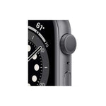 Apple Watch | S6 GPS | 44mm | Aluminum Case with Black Sport Band | Gris