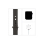 Apple Watch | S6 GPS | 44mm | Aluminum Case with Black Sport Band | Gris