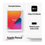 Apple | iPad | 10.2¨ | 8th Gen | Wi-Fi | 128GB | Plata