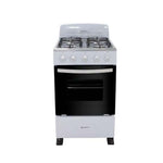 NISATO | EST. (D) 20" | 4 QUEMADORES CON RESPALDAR | BLANCA