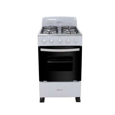 NISATO | EST. (D) 20" | 4 QUEMADORES CON RESPALDAR | BLANCA