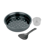 Black & Decker | Olla arrocera | Recubrimiento antiadherente con tecnolog a DURAGLIDE | Capacidad de 20 tazas 1.8L | Plata