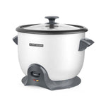 Black & Decker | Olla arrocera | Recubrimiento antiadherente con tecnolog a DURAGLIDE | Capacidad de 20 tazas 1.8L | Plata