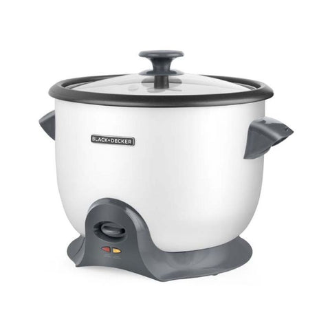 Black & Decker | Olla arrocera | Recubrimiento antiadherente con tecnolog a DURAGLIDE | Capacidad de 20 tazas 1.8L | Plata