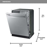 Samsung Lavavajillas | Digital Touch Control | 55 dBA en acero inoxidable